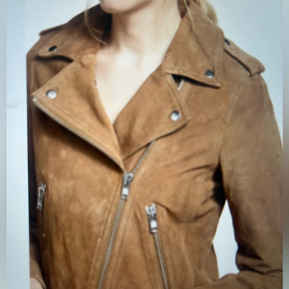 Suede moto jacket. EUC. Boden. US 6